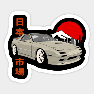 Mazda RX-7 FC Retro Japanese Car Sticker